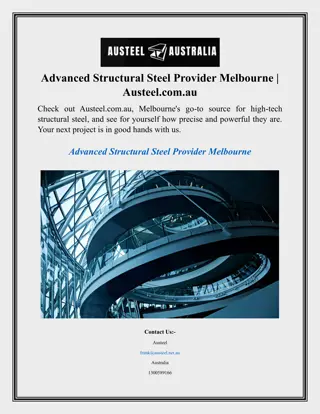 Advanced Structural Steel Provider Melbourne