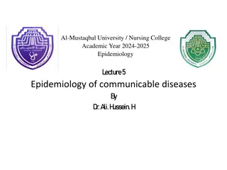 Epidemiology of communicable diseases