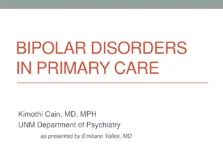 Bipolar Disorders in Primary Care