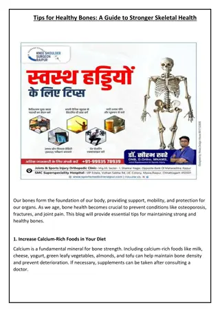 Tips for Healthy Bone