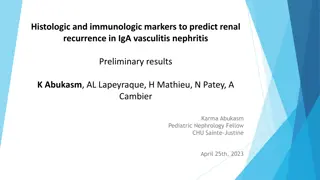Predicting Renal Recurrence in IgA Vasculitis Nephritis