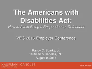 Avoiding Disability Discrimination: ADA Basics & Best Practices
