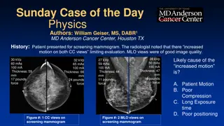 Sunday Case of the Day - Screened Mammogram Findings
