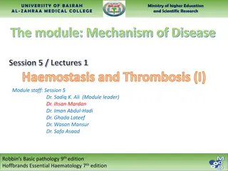 Essential Concepts in Haemostasis and Thrombosis