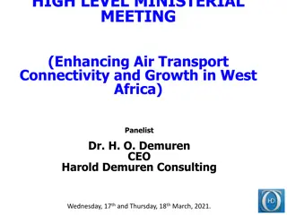 Enhancing Air Transport Connectivity in West Africa