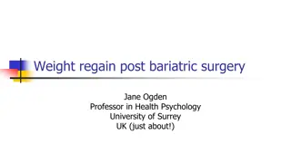 Weight regain post bariatric surgery