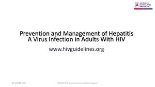 Prevention and Management of Hepatitis A Virus Infection in Adults With HIV