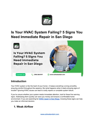 Is Your HVAC System Failing_ 5 Signs You Need Immediate Repair in San Diego