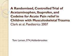 Randomised Trial of Analgesics for Children's Musculoskeletal Pain