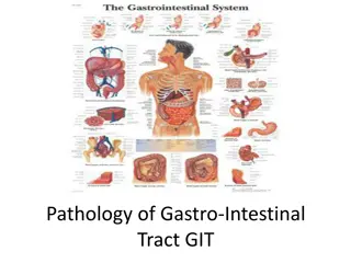 Pathology of Gastro-Intestinal  Tract GIT