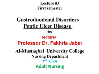 Peptic Ulcer Disease