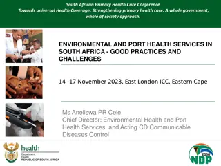 South African Primary Health Care Conference: Strengthening Primary Health Care
