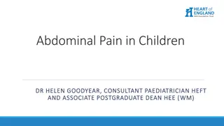 Abdominal Pain in Children