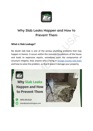 Why Slab Leaks Happen and How to Prevent Them