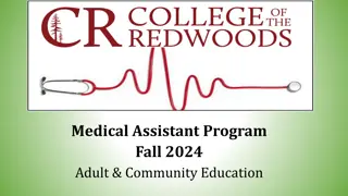 Medical Assistant Program Fall 2024 - Adult & Community Education