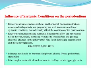 Influence of Systemic Conditions on the periodontium
