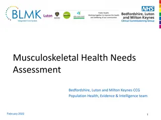 Musculoskeletal Health Needs Assessment - Insights and Data