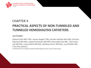 Practical Aspects of Hemodialysis Catheters