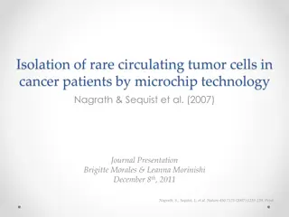 Isolation of rare circulating tumor cells in  cancer patients by microchip technology