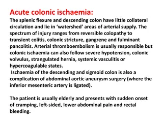 Acute colonic ischaemia: