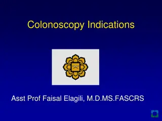 Colonoscopy Indications