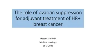 Role of Ovarian Suppression in Adjuvant Treatment of HR+ Breast Cancer