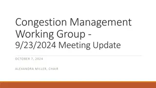 Congestion Management  Working Group -