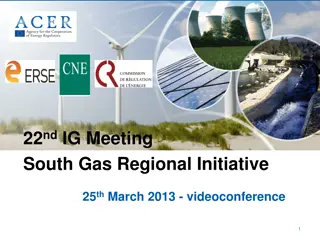 22 nd  IG Meeting  South Gas Regional Initiative