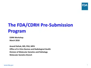 FDA Pre-Submission Program for Medical Device Development