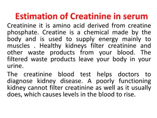 Estimation of Creatinine in serum