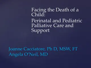 Facing the Death of a Child: Perinatal and Pediatric Palliative Care