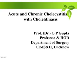 Acute and Chronic Cholecystitis