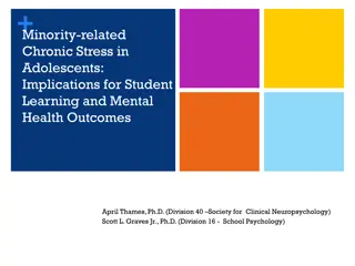 +Minority-related Chronic Stress in Adolescents: Implications for Student Learning and Mental Health Outcomes