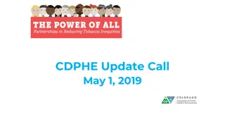CDPHE Update Call