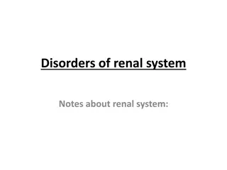 Disorders of renal system