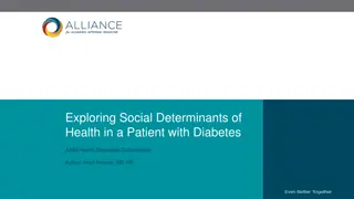 Social Determinants of Health in Diabetes Patient