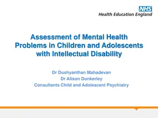 Assessment of Mental Health in Children with Intellectual Disability