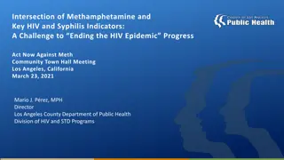Challenges in Addressing Methamphetamine-Related HIV and Syphilis Indicators
