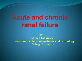 Acute and Chronic Renal Failure
