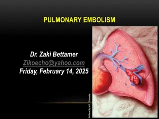 Pulmonary Embolism and Its Risk Factors