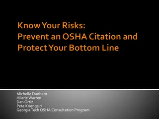 Occupational Safety and Health Program Overview