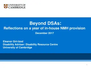 Reflections on In-House NMH Provision: A Year of Progress