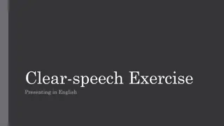 Clear-speech Exercise