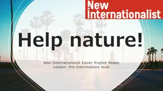 Help Nature - Internationalist English Lesson