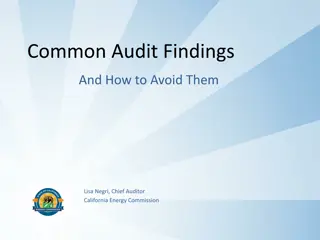 Common Audit Findings