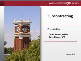 Subcontracting