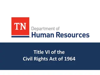 Title VI of the  Civil Rights Act of 1964