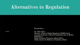 Alternatives to Regulation
