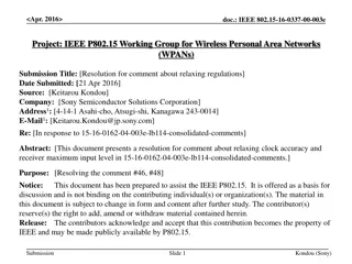 Resolution for Comment about Relaxing Regulations