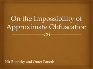 On the Impossibility of Approximate Obfuscation